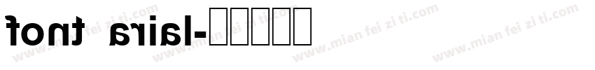 font arial字体转换